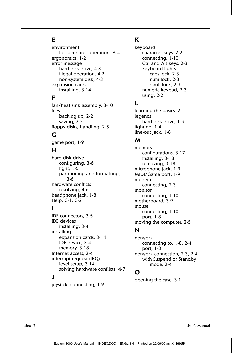 Toshiba Equium 8000 S-D User Manual | Page 78 / 80