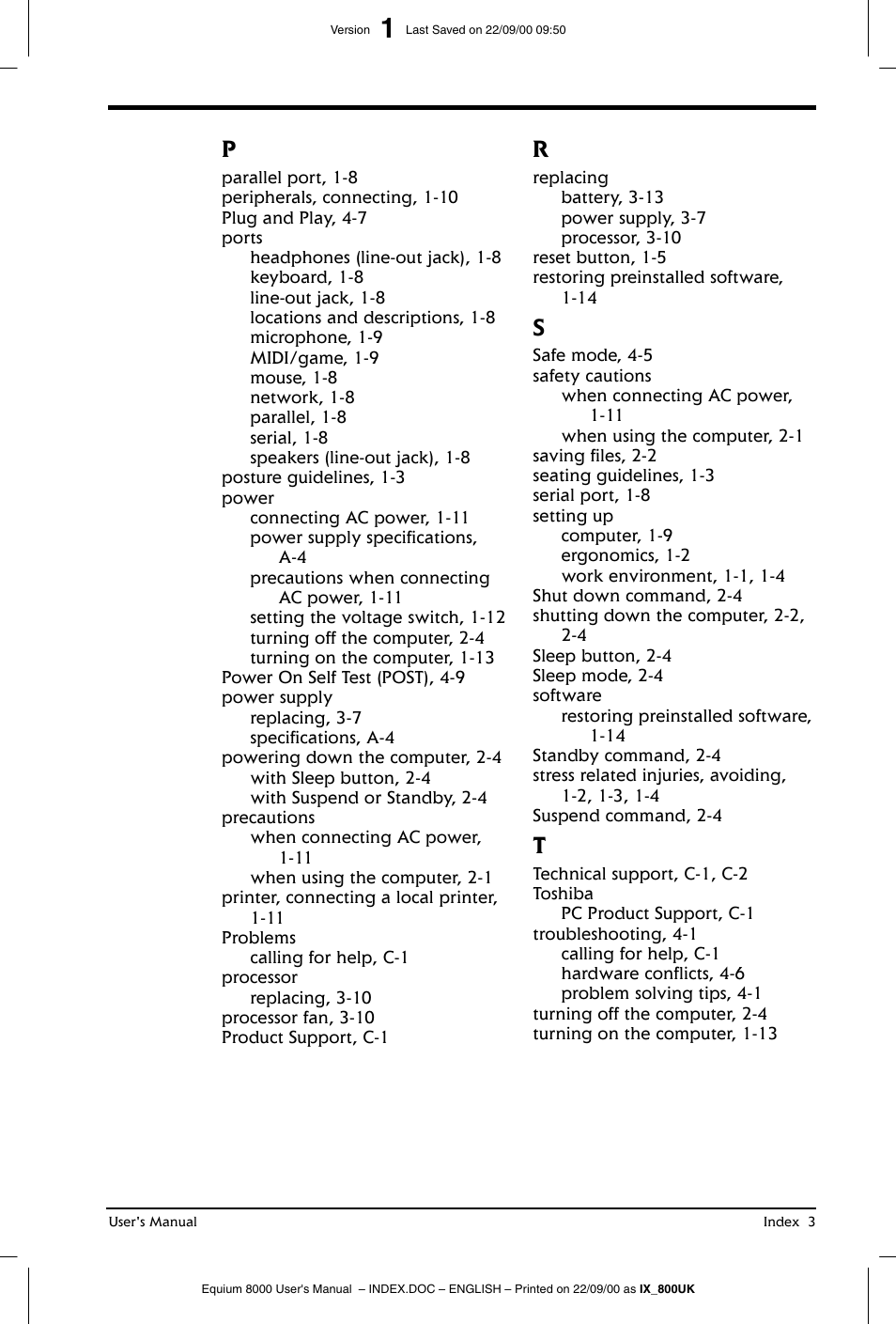 Toshiba Equium 8000 S-D User Manual | Page 79 / 80