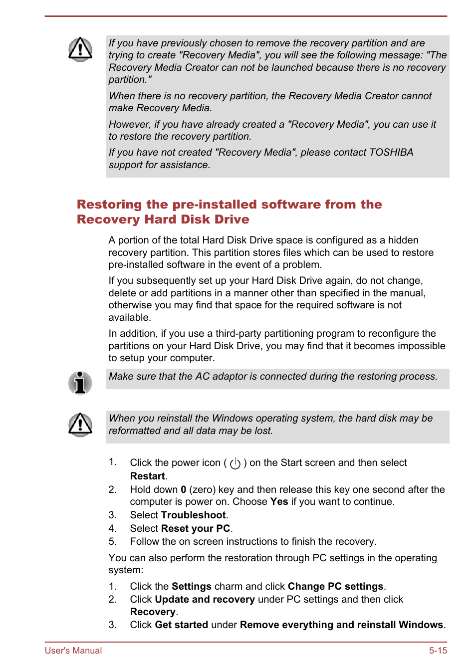 Toshiba Satellite C50T-B User Manual | Page 90 / 124