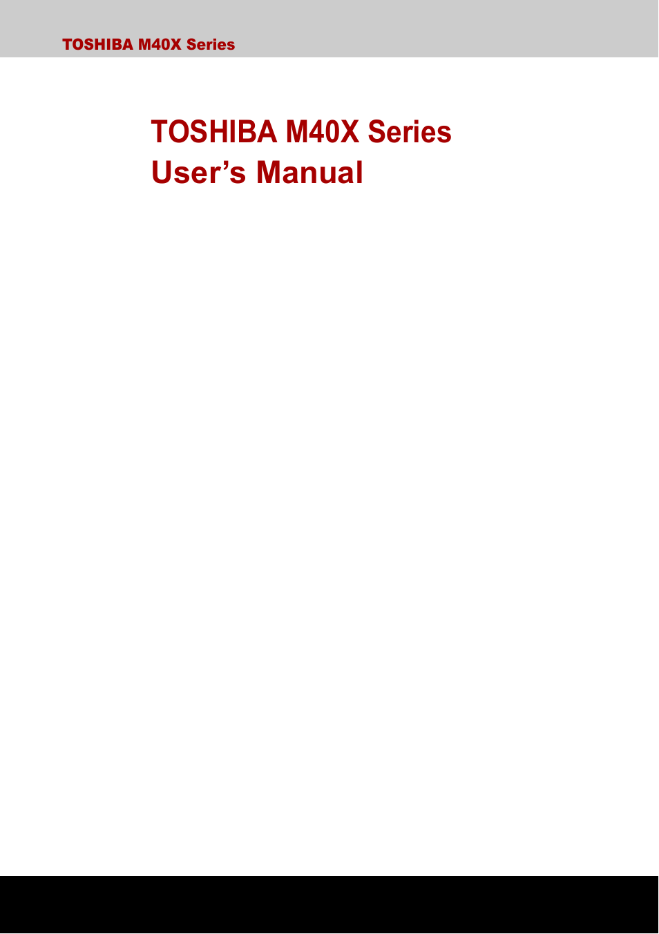 Toshiba Equium M40X User Manual | 170 pages