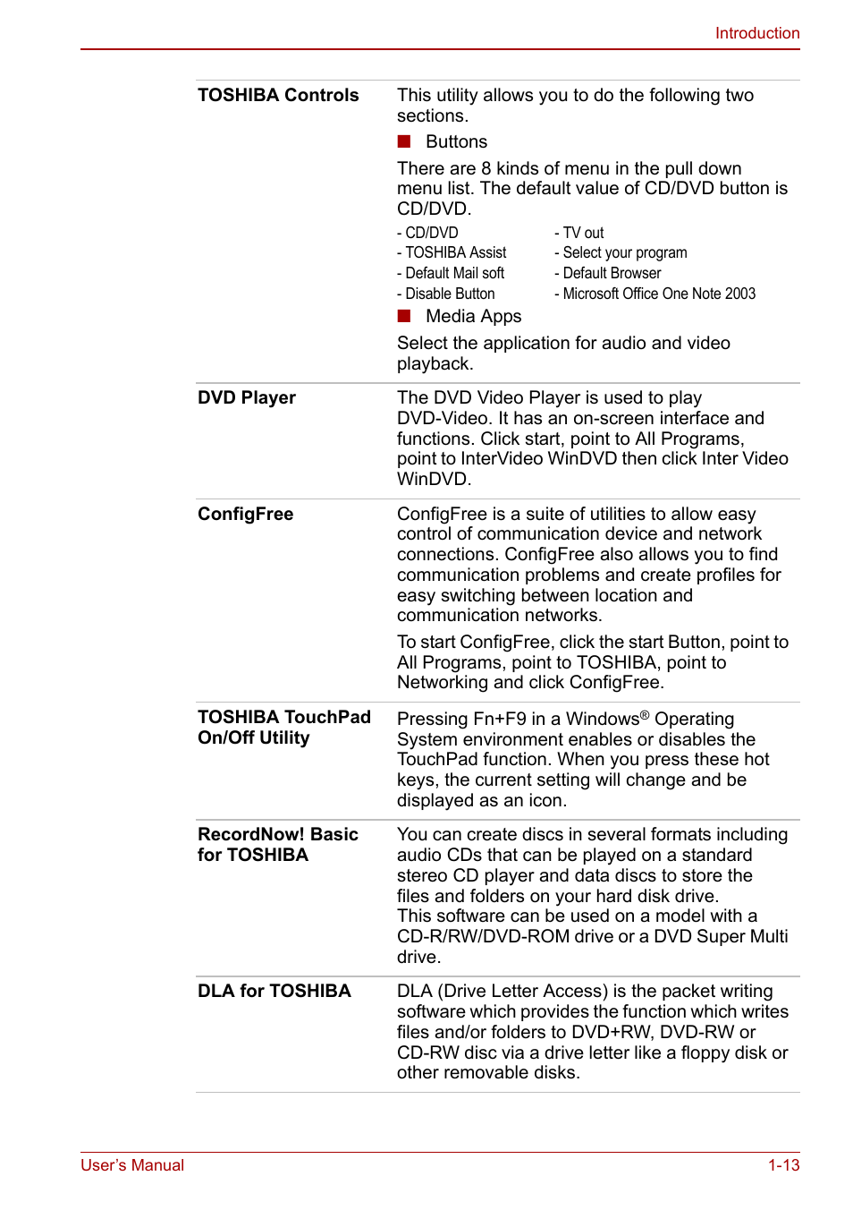 Toshiba Equium M40X User Manual | Page 39 / 170