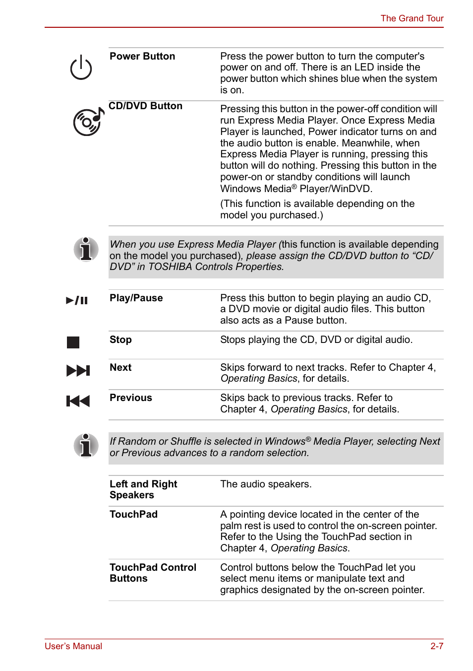 Toshiba Equium M40X User Manual | Page 49 / 170