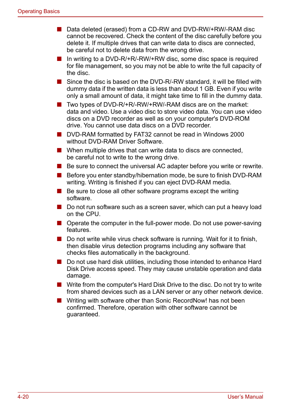 Toshiba Equium M40X User Manual | Page 88 / 170
