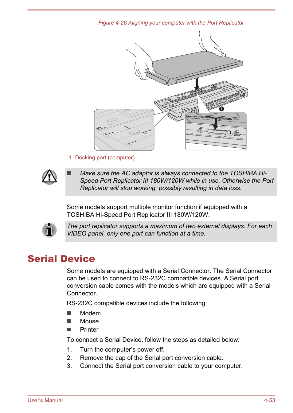 Serial device, Serial device -53 | Toshiba Satellite Pro A50-A User Manual | Page 106 / 169