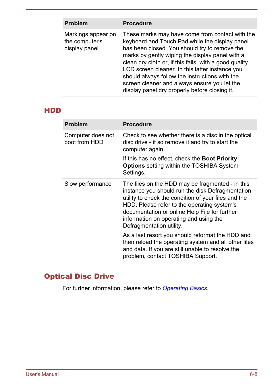 Optical disc drive | Toshiba Satellite Pro A50-A User Manual | Page 138 / 169