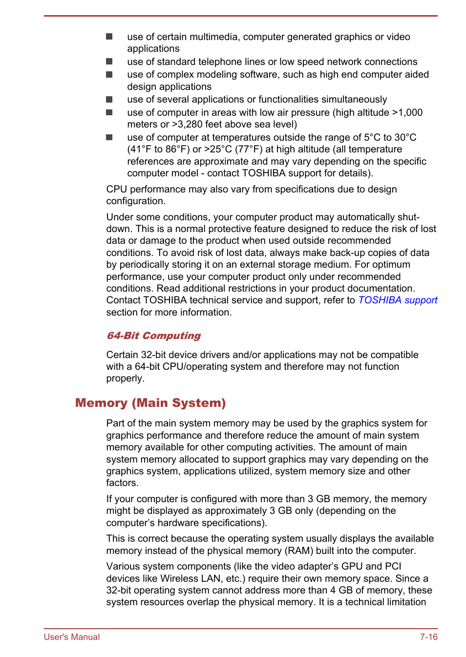 Memory (main system) | Toshiba Satellite Pro A50-A User Manual | Page 162 / 169