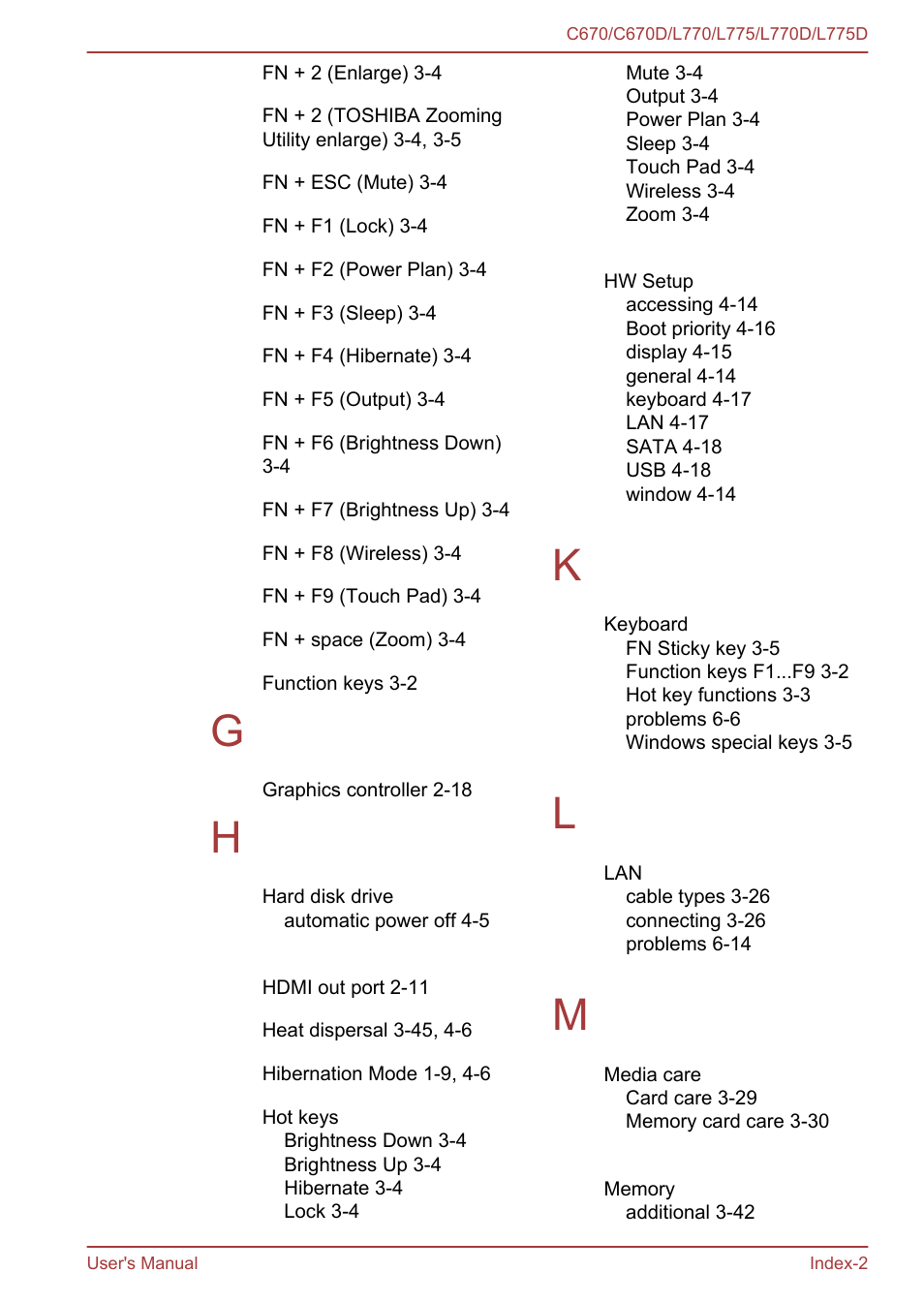 Toshiba Satellite L775 User Manual | Page 163 / 165