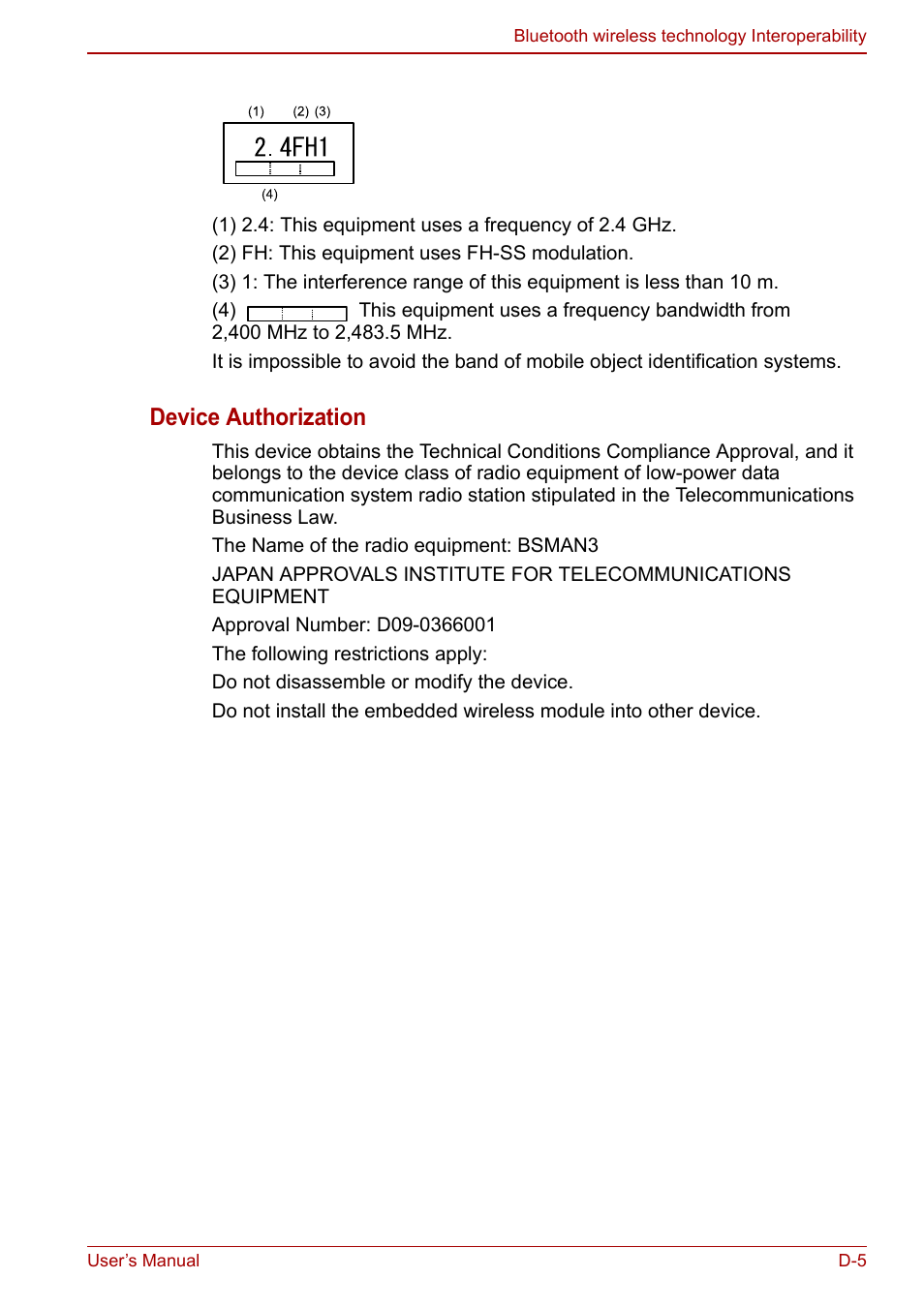 Device authorization | Toshiba Libretto W100 User Manual | Page 103 / 117