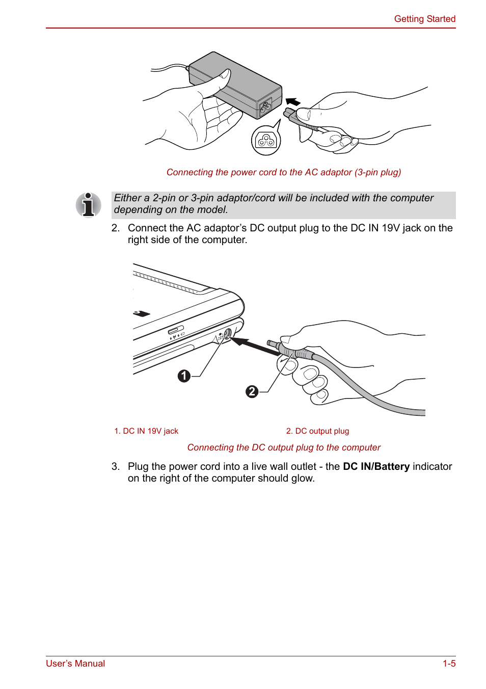 Toshiba Libretto W100 User Manual | Page 19 / 117