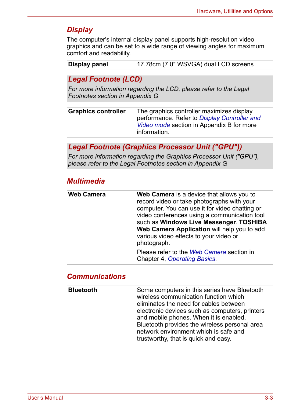 Toshiba Libretto W100 User Manual | Page 38 / 117