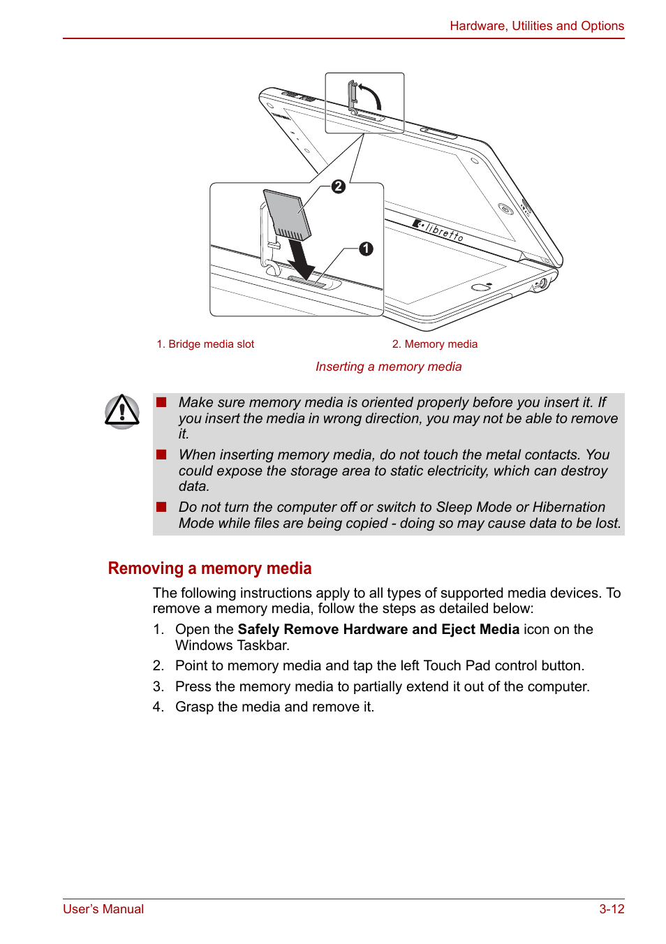 Toshiba Libretto W100 User Manual | Page 47 / 117