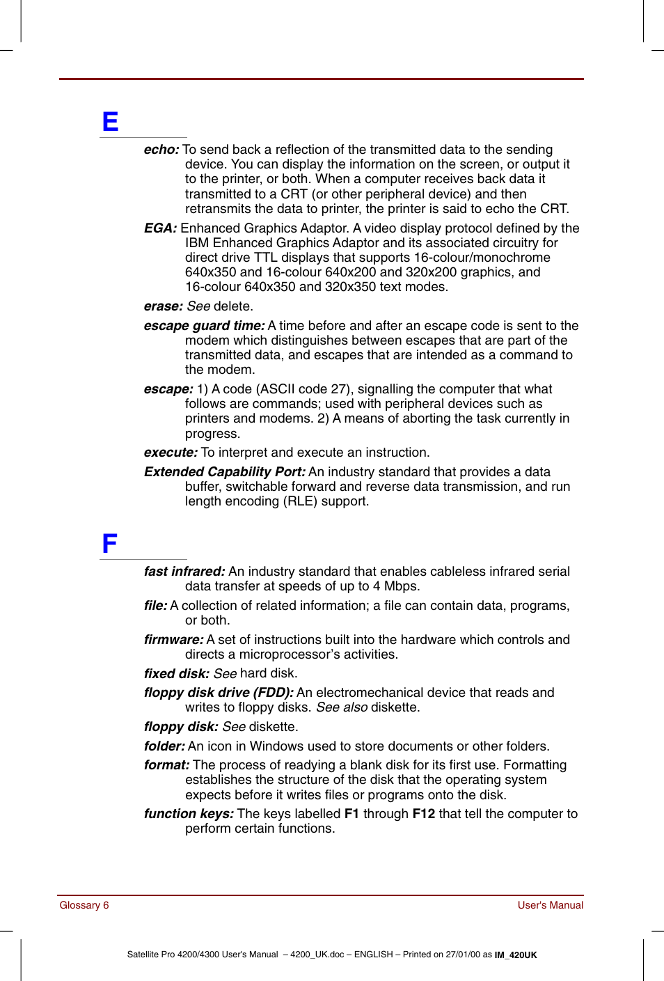 Toshiba Satellite Pro 4320 User Manual | Page 216 / 230