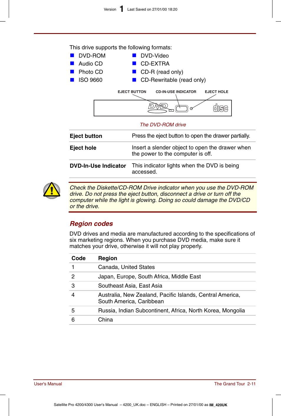 Toshiba Satellite Pro 4320 User Manual | Page 43 / 230