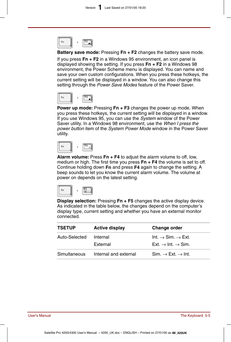 Toshiba Satellite Pro 4320 User Manual | Page 71 / 230