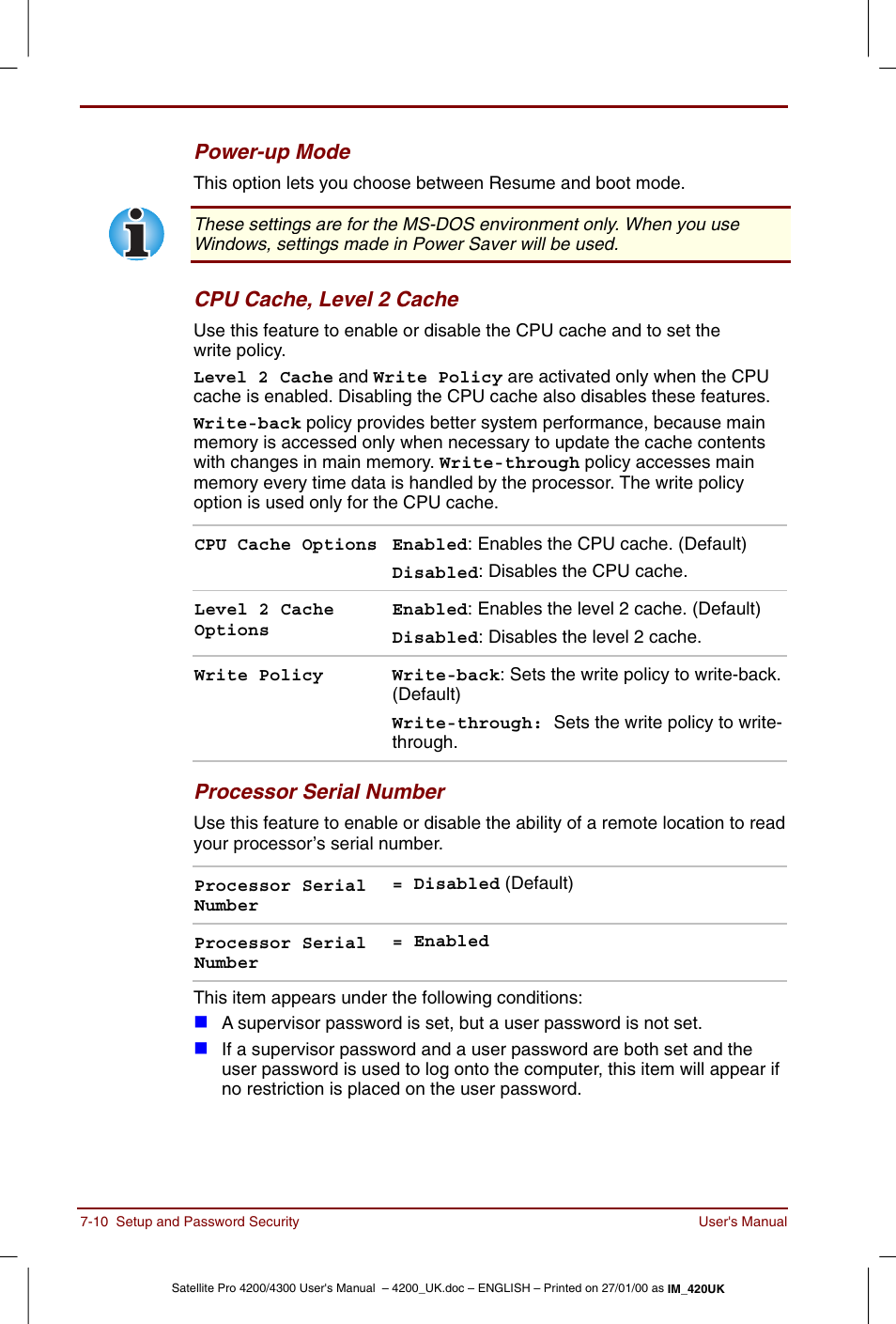 Toshiba Satellite Pro 4320 User Manual | Page 98 / 230