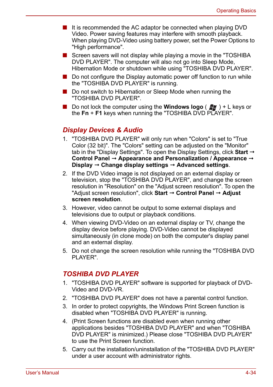 Toshiba Qosmio X500 User Manual | Page 113 / 213