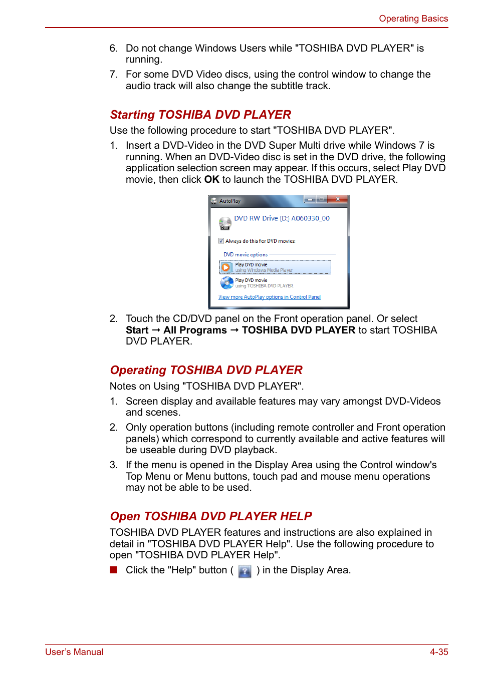 Toshiba Qosmio X500 User Manual | Page 114 / 213