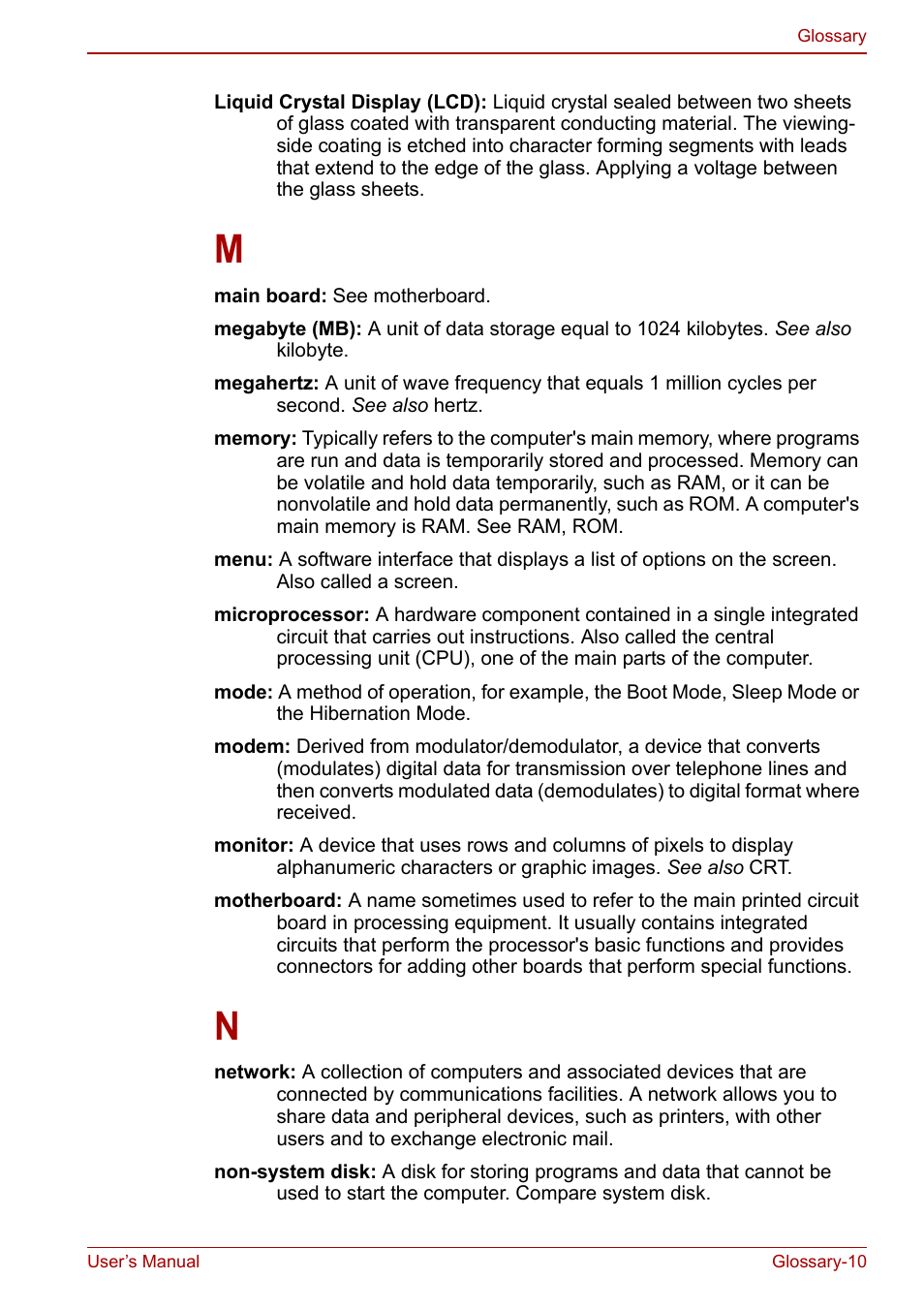 Toshiba Qosmio X500 User Manual | Page 205 / 213