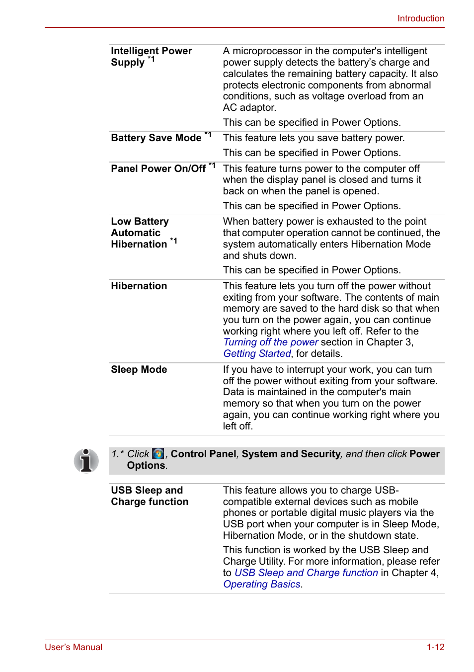 Toshiba Qosmio X500 User Manual | Page 36 / 213