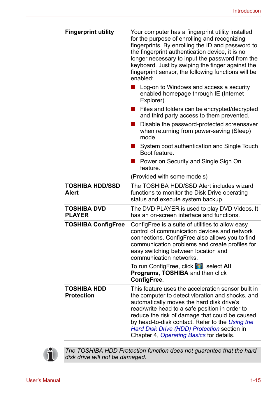 Toshiba Qosmio X500 User Manual | Page 39 / 213