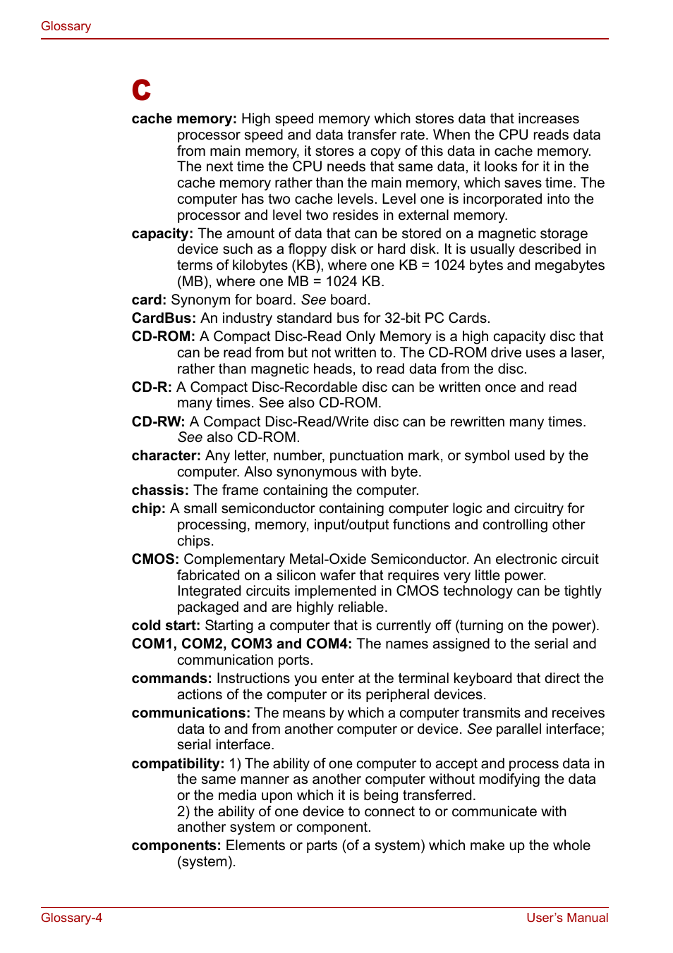 Toshiba Satellite Pro L100 (PSLA1) User Manual | Page 174 / 186