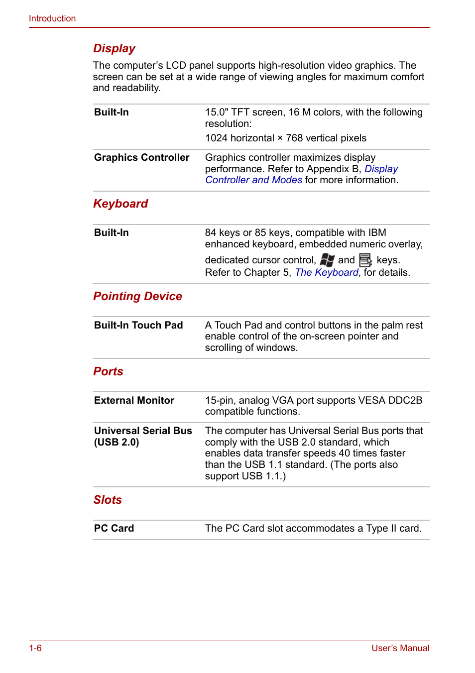 Toshiba Satellite Pro L100 (PSLA1) User Manual | Page 34 / 186