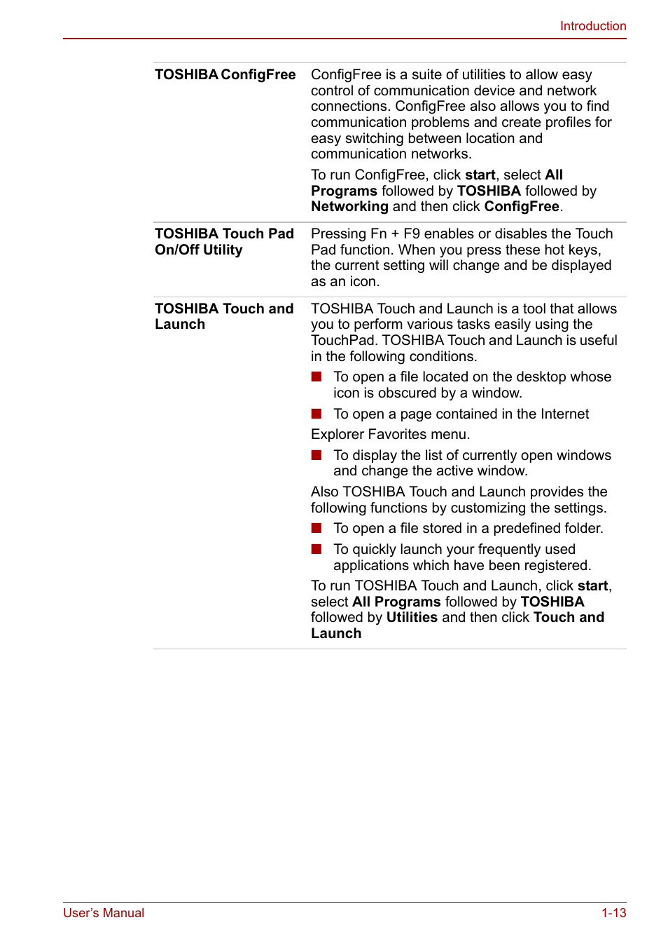 Toshiba Satellite Pro L100 (PSLA1) User Manual | Page 41 / 186