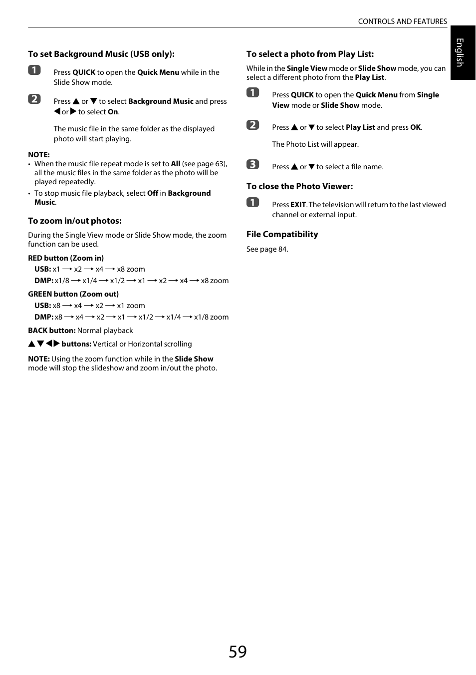 Toshiba RL958 User Manual | Page 59 / 88