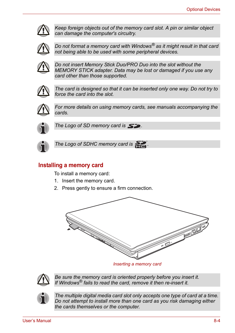 Toshiba Portege M800 User Manual | Page 121 / 177