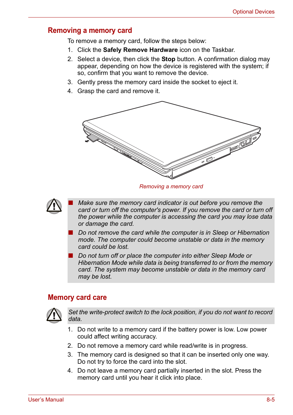 Toshiba Portege M800 User Manual | Page 122 / 177