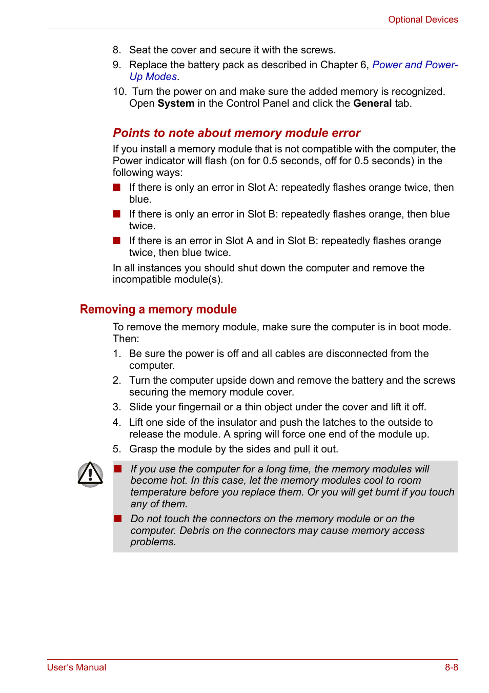 Toshiba Portege M800 User Manual | Page 125 / 177