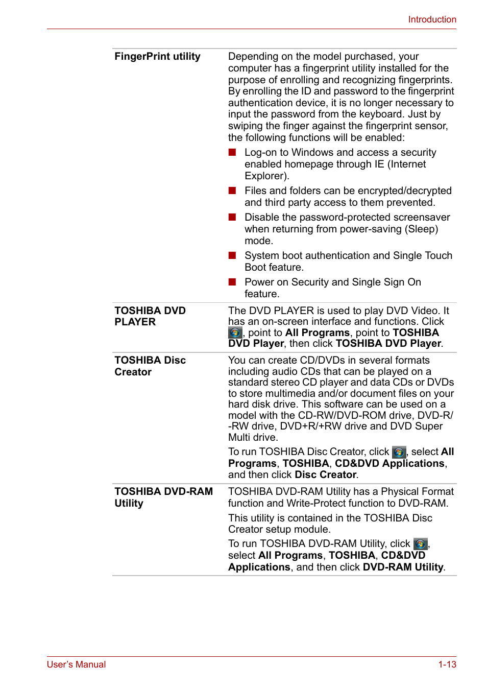 Toshiba Portege M800 User Manual | Page 31 / 177