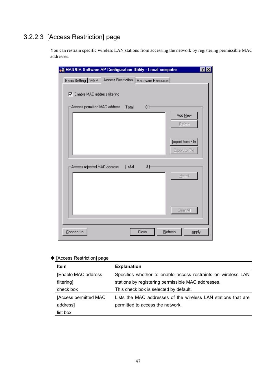 3 [access restriction] page | Toshiba Magnia Z300 User Manual | Page 55 / 109