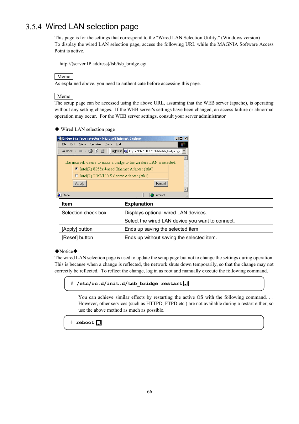 4 wired lan selection page | Toshiba Magnia Z300 User Manual | Page 74 / 109