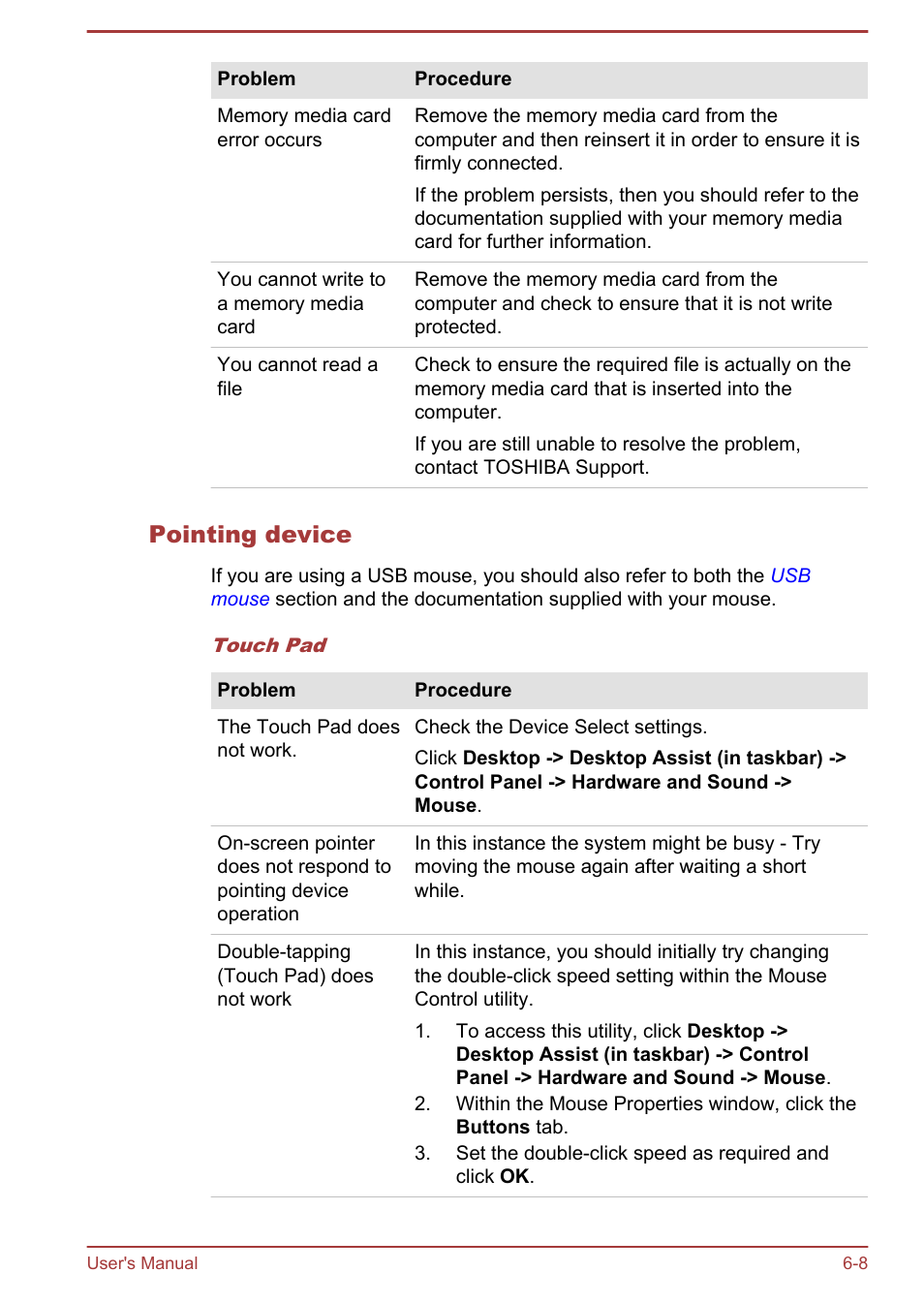 Pointing device | Toshiba Satellite M50D-A User Manual | Page 91 / 116