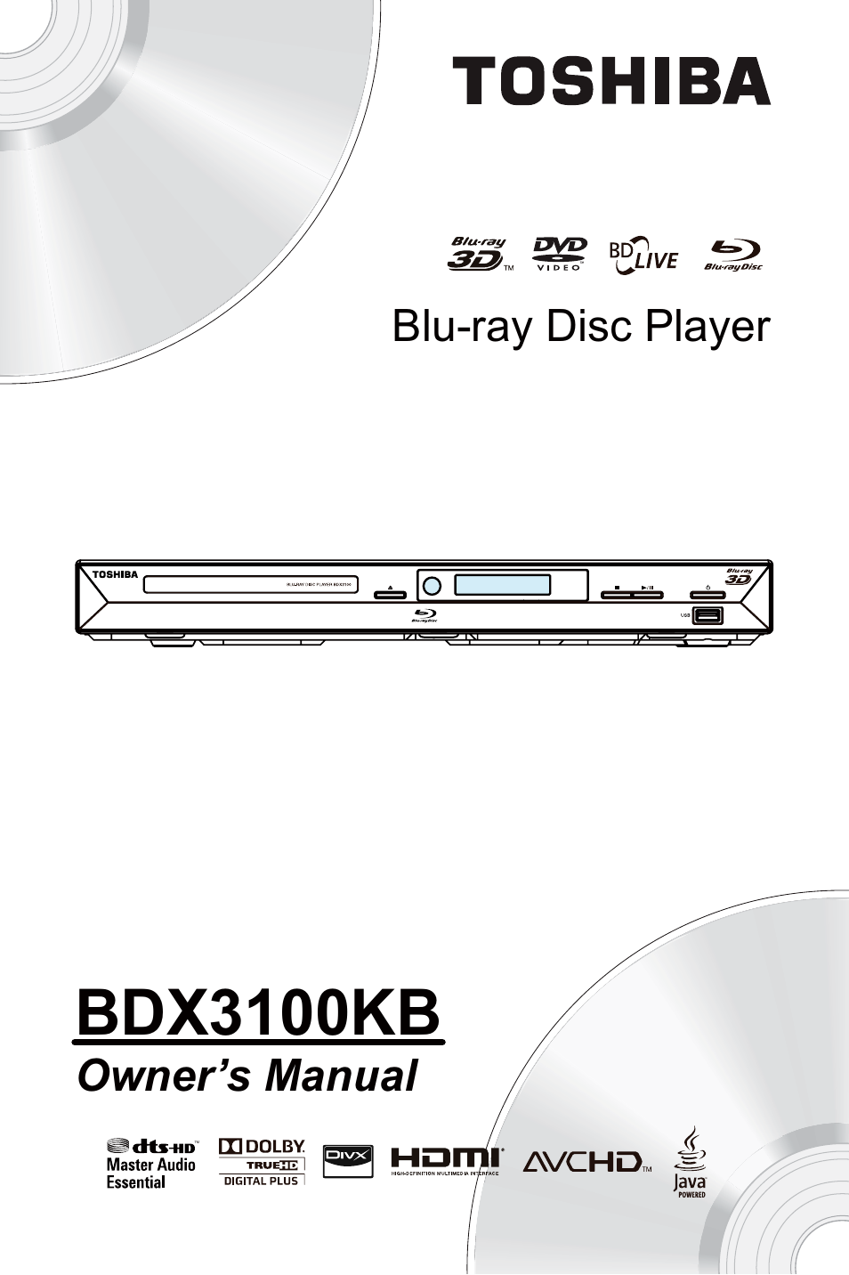 Toshiba BDX3100 User Manual | 46 pages