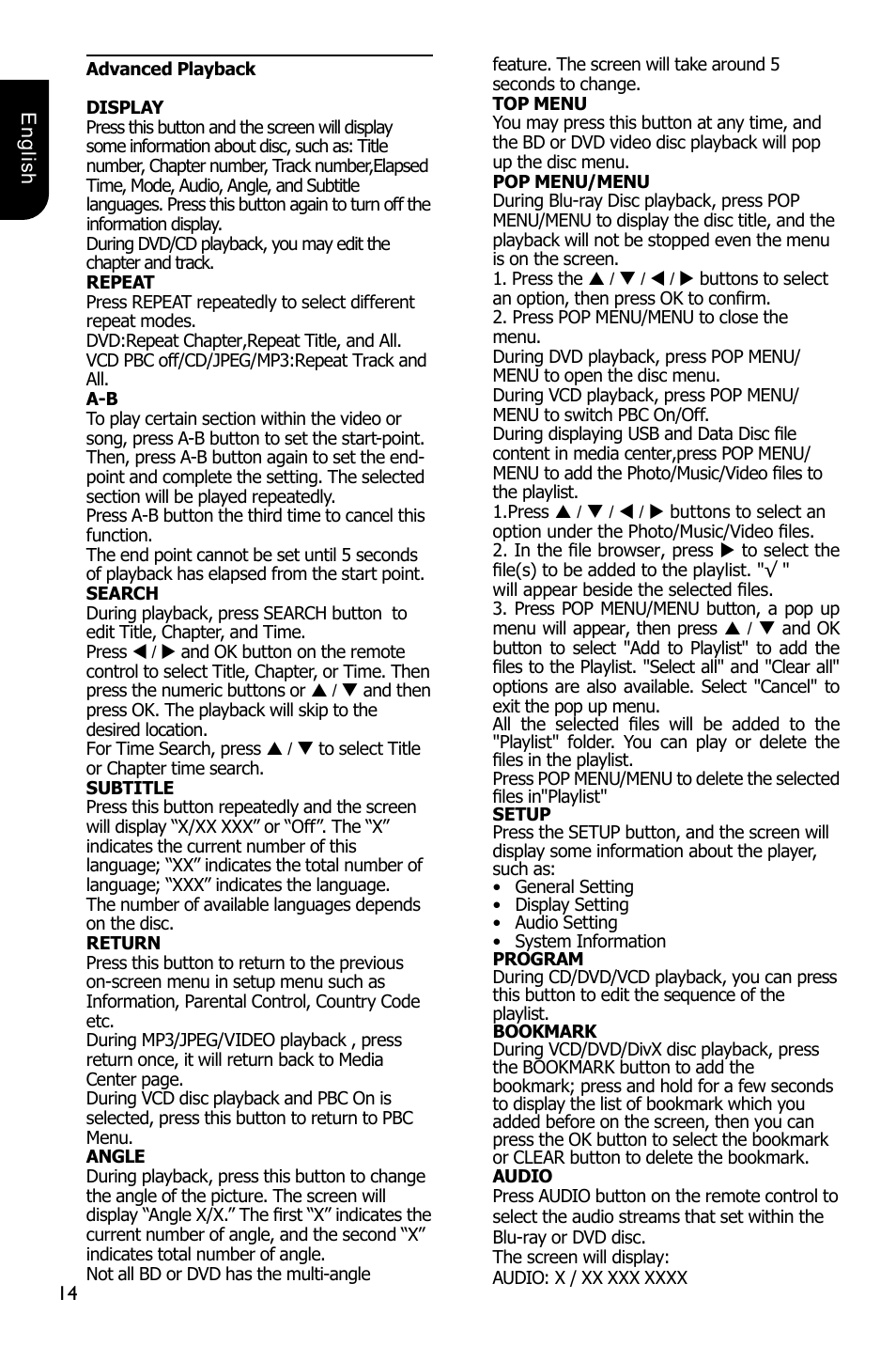 Toshiba BDX3100 User Manual | Page 14 / 46