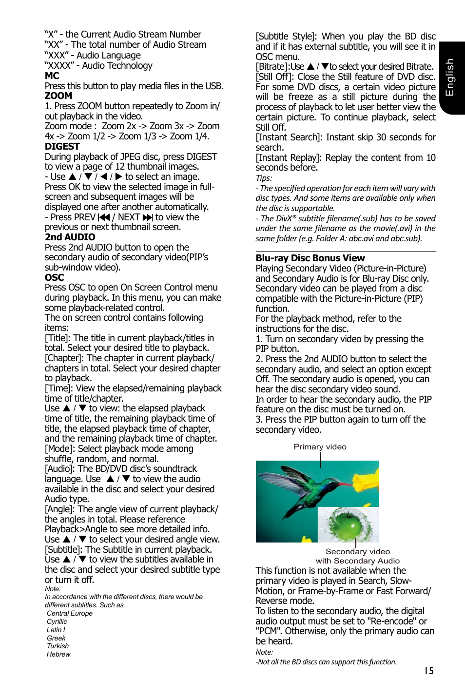 Toshiba BDX3100 User Manual | Page 15 / 46