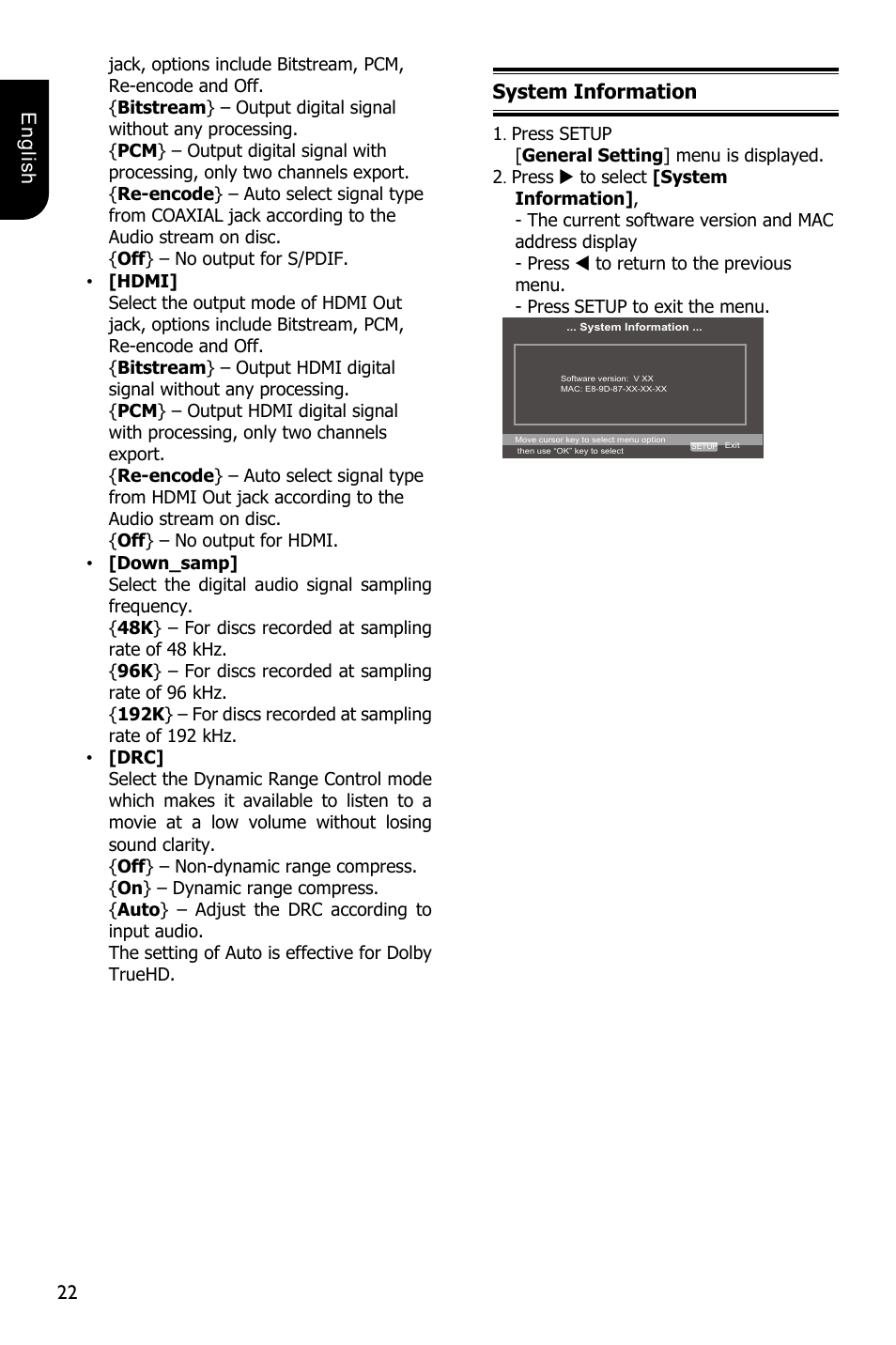 Toshiba BDX3100 User Manual | Page 22 / 46