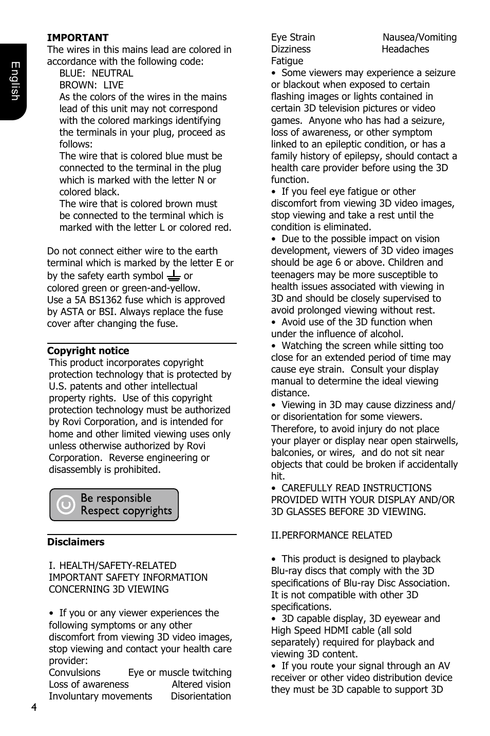 Toshiba BDX3100 User Manual | Page 4 / 46