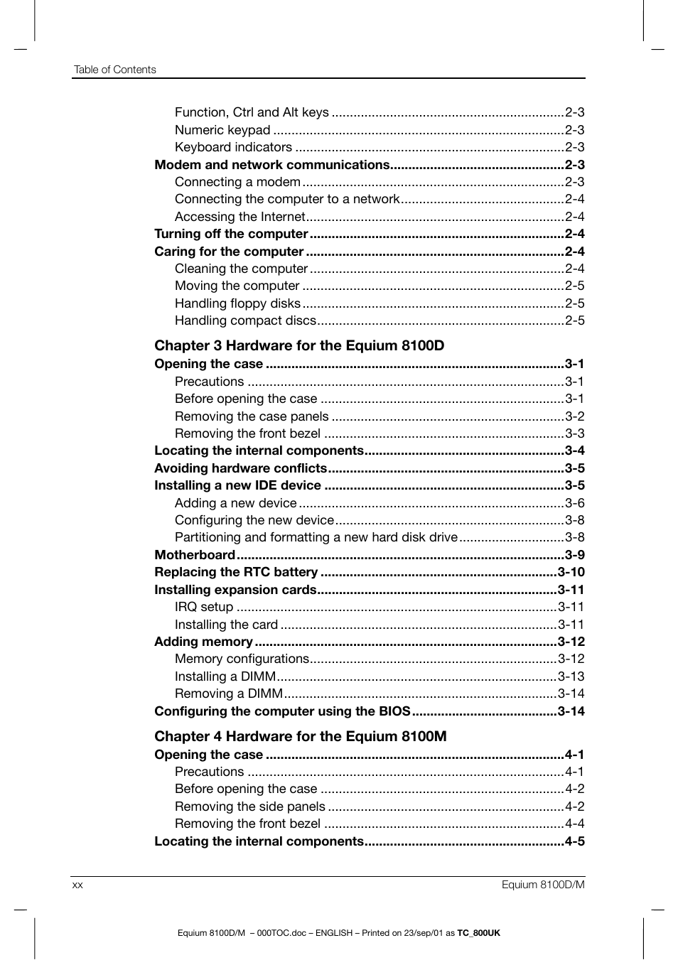 Toshiba Equium 8100 User Manual | Page 19 / 95