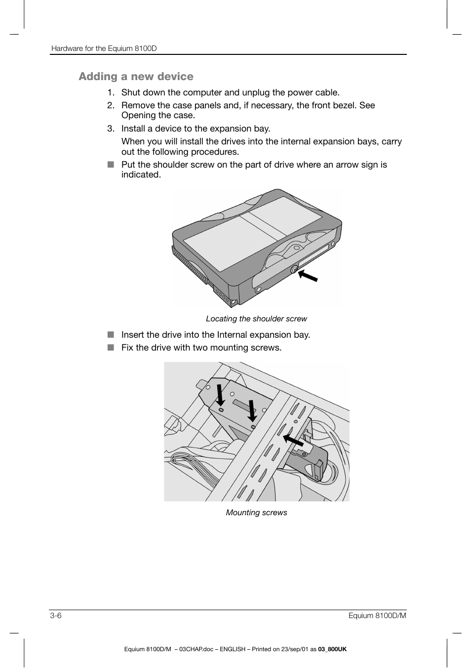 Adding a new device | Toshiba Equium 8100 User Manual | Page 51 / 95