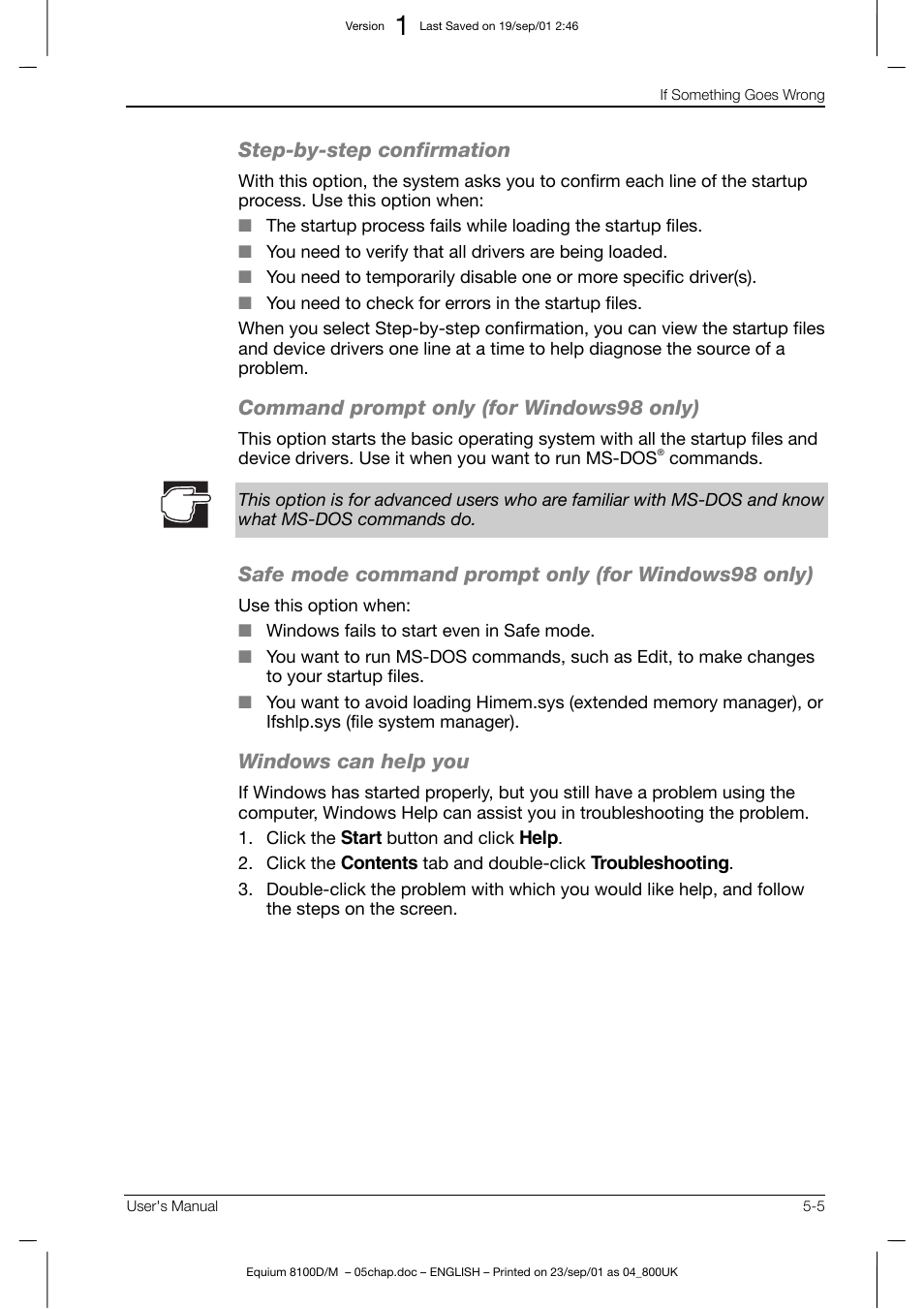 Toshiba Equium 8100 User Manual | Page 79 / 95