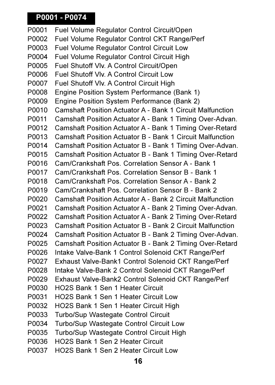 Actron OBD II POCKETSCAN CP9125 User Manual | Page 16 / 44