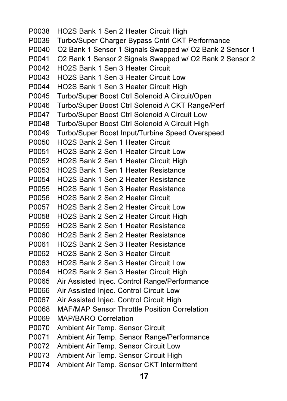 Actron OBD II POCKETSCAN CP9125 User Manual | Page 17 / 44