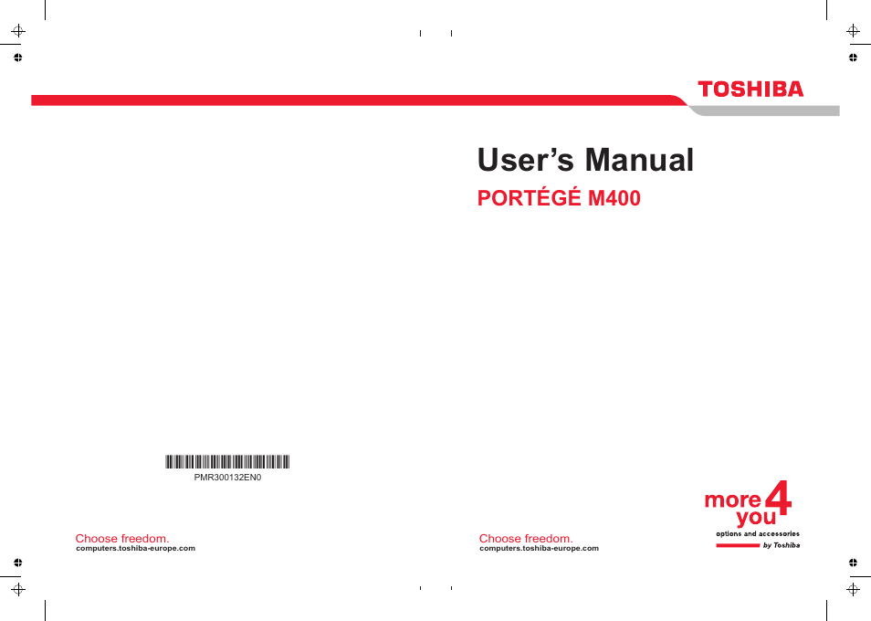 Toshiba PORTEGE M400 User Manual | 255 pages