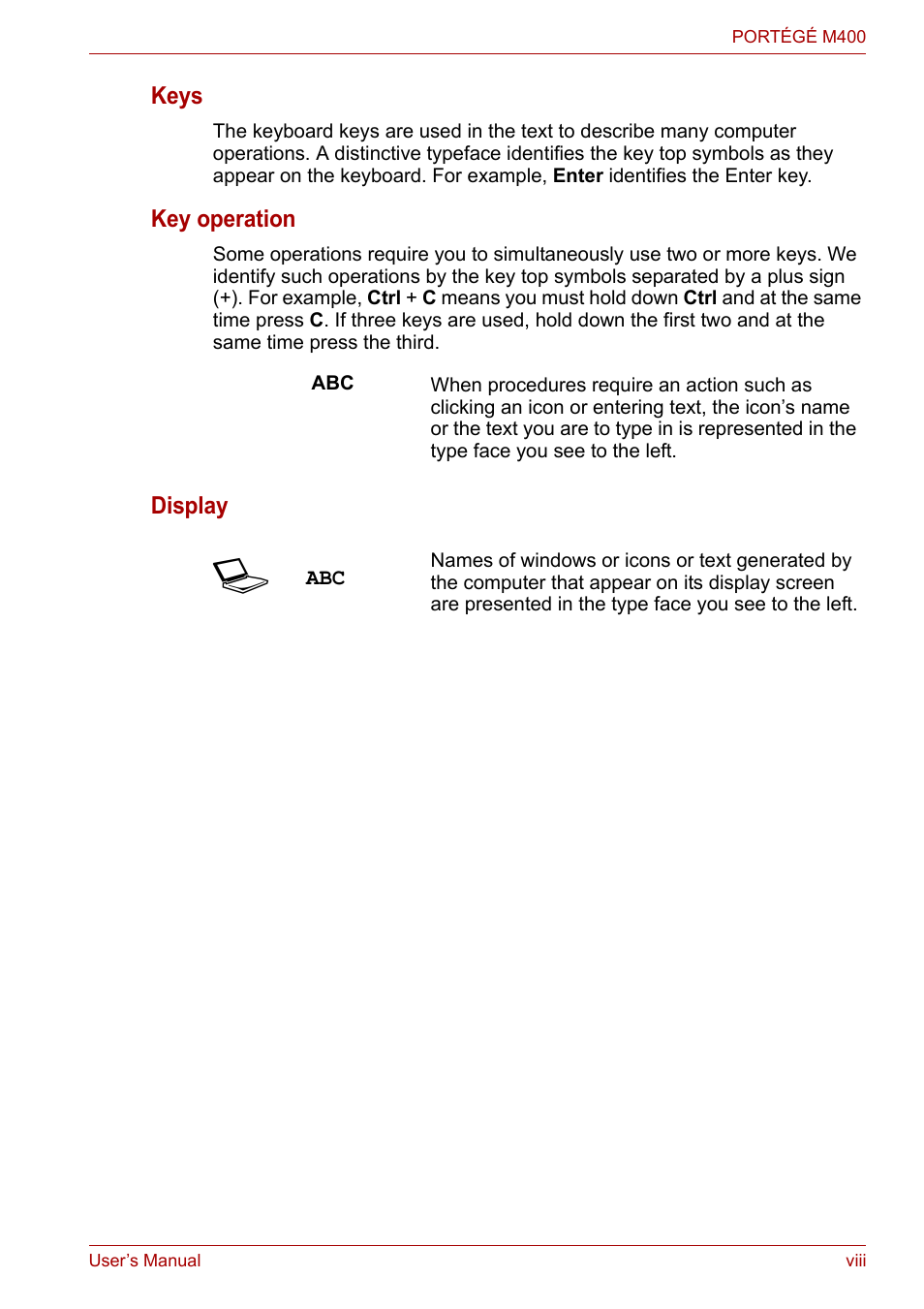 Toshiba PORTEGE M400 User Manual | Page 8 / 255