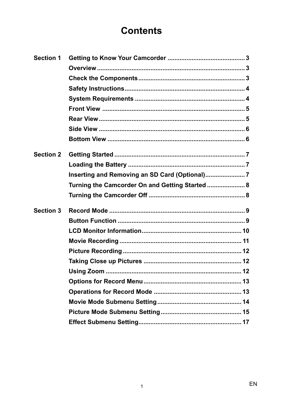 Toshiba Camileo H20 User Manual | Page 3 / 47