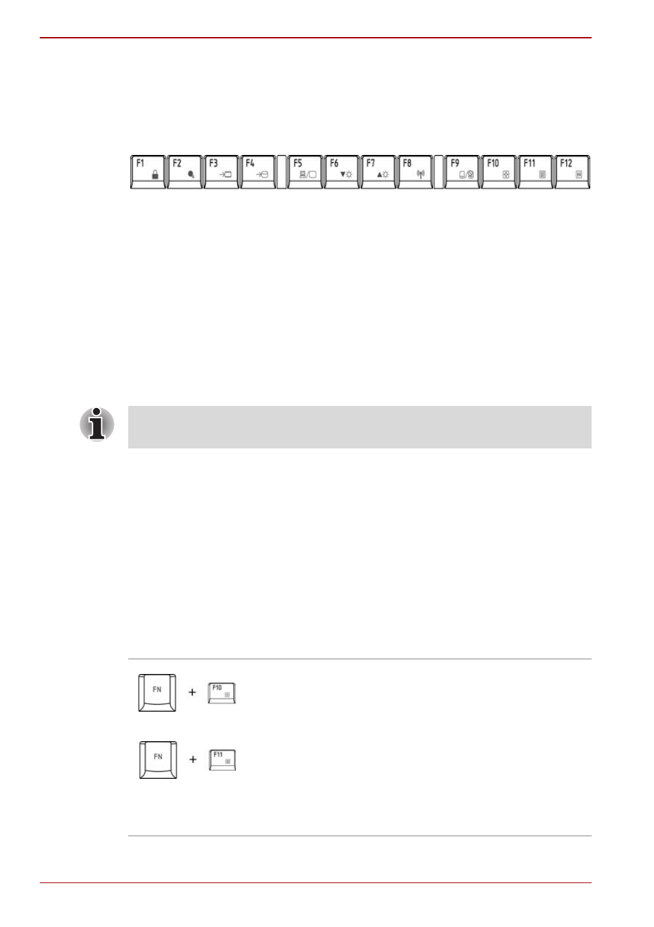 Function keys: f1 … f12, Soft keys: fn key combinations | Toshiba Satellite Pro L300 User Manual | Page 86 / 174