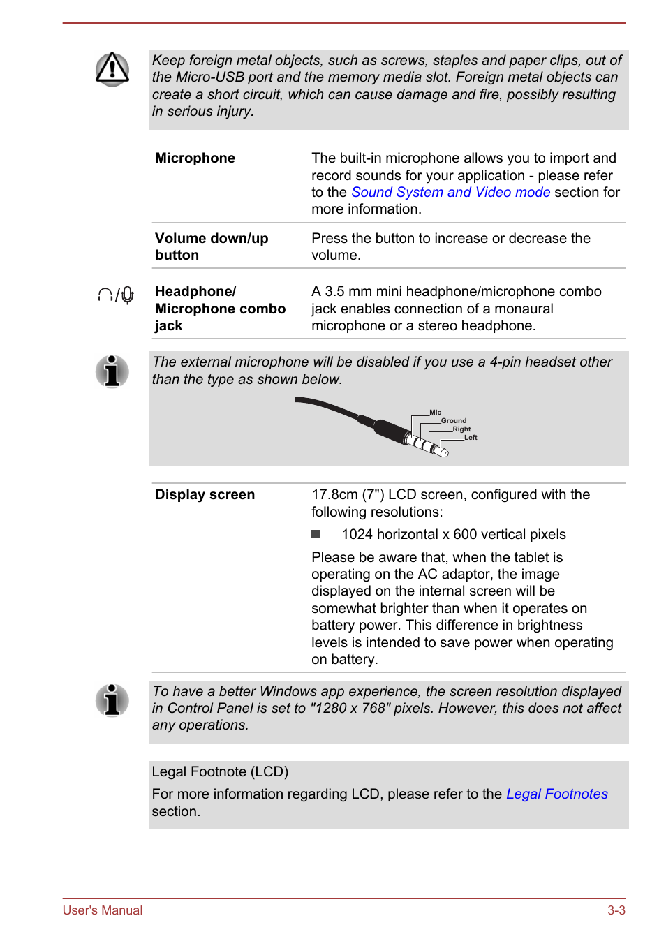 Toshiba WT7-C User Manual | Page 26 / 75